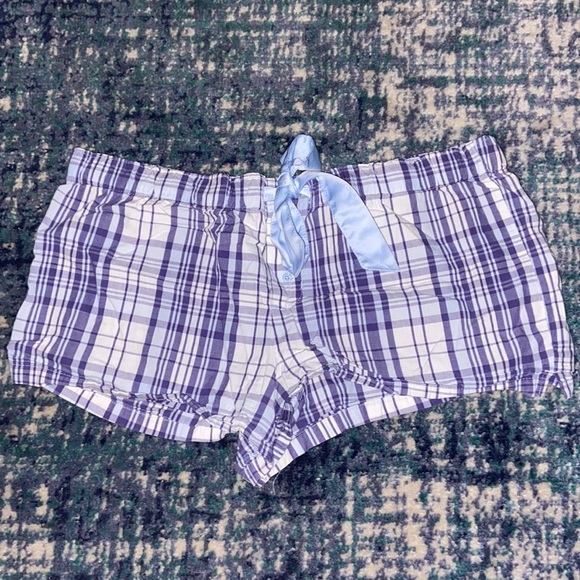 Faded Glory pajama shorts with adjustable tie and buttons size M. - Picture 1 of 4